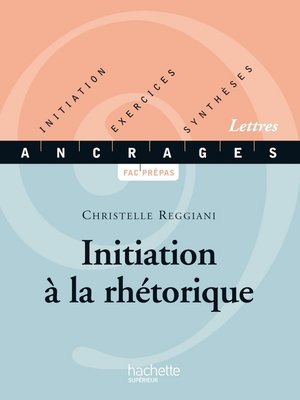 cover image of Initiation à la rhétorique--Ebook epub